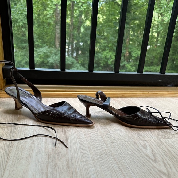 Jorge-Juan Ankle Wrap Western Boho Sandals ~ 40.5 - Picture 6 of 15